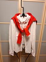 EDC ESPRIT SET BLUSE UND PULLOVER, WEISS ROT GR. M Bayern - Rednitzhembach Vorschau