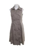 Mexx Sommerkleid 100% Baumwolle M | Blusenstil Grau-Beige | Midi Berlin - Schöneberg Vorschau