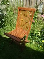 Gartenliege Liege Massivholz Deckchair Neu Stuhl mit Fußteil Nordrhein-Westfalen - Solingen Vorschau