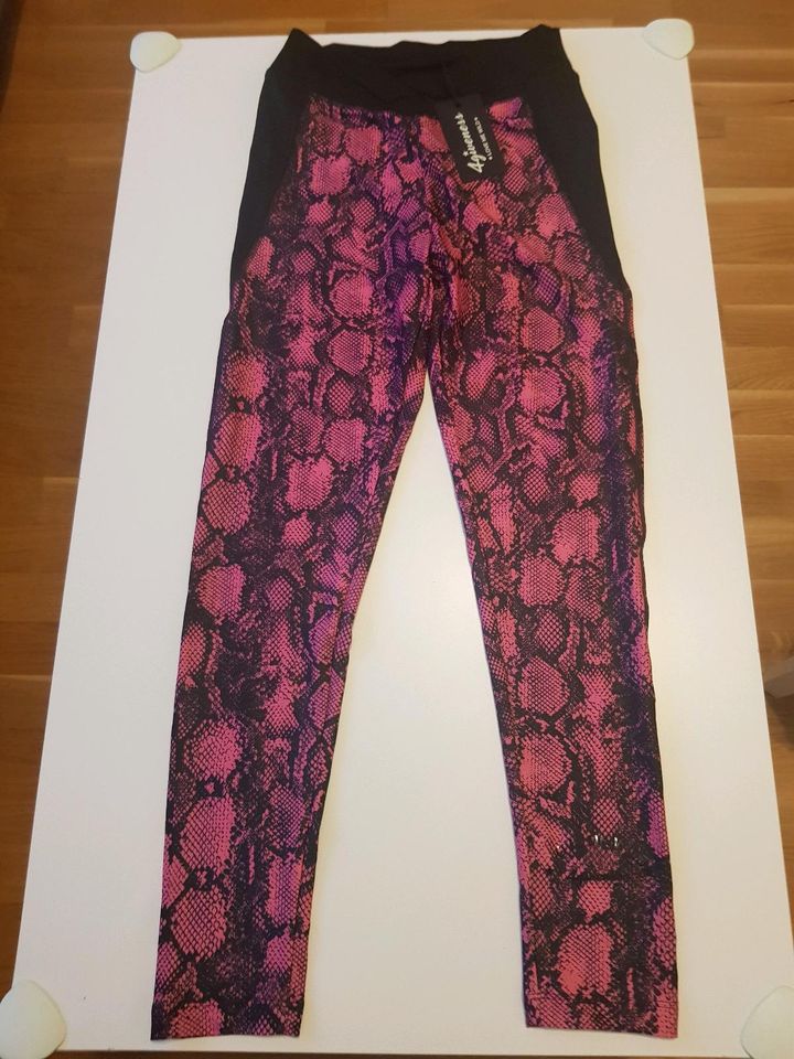 4giveness Sport Leggings schwarz pink Pyton Schlange neu in Berlin