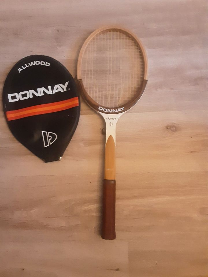 Donnay Diamant Tennisschläger aus Holz inkl. Hülle Vintage Racket in Lamspringe