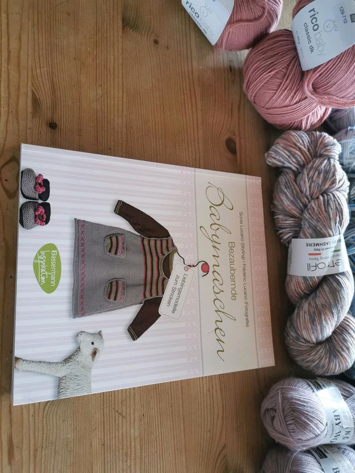 Buch babymaschen Plus Wolle häkeln stricken Handarbeit in Rosenfeld