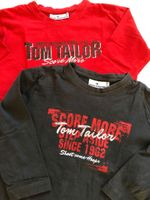 2 Langarmshirts rot und braun  von Tom Tailor mit Printmotiv Hessen - Linsengericht Vorschau