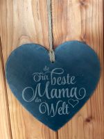 Schieferherz Herz „beste Mama“ Muttertag Geschenk Hessen - Waldeck Vorschau