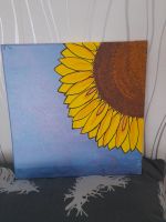 Bild, Sonnenblume, Acrylfarbe auf Leinwand 40x40 Frankfurt am Main - Bornheim Vorschau