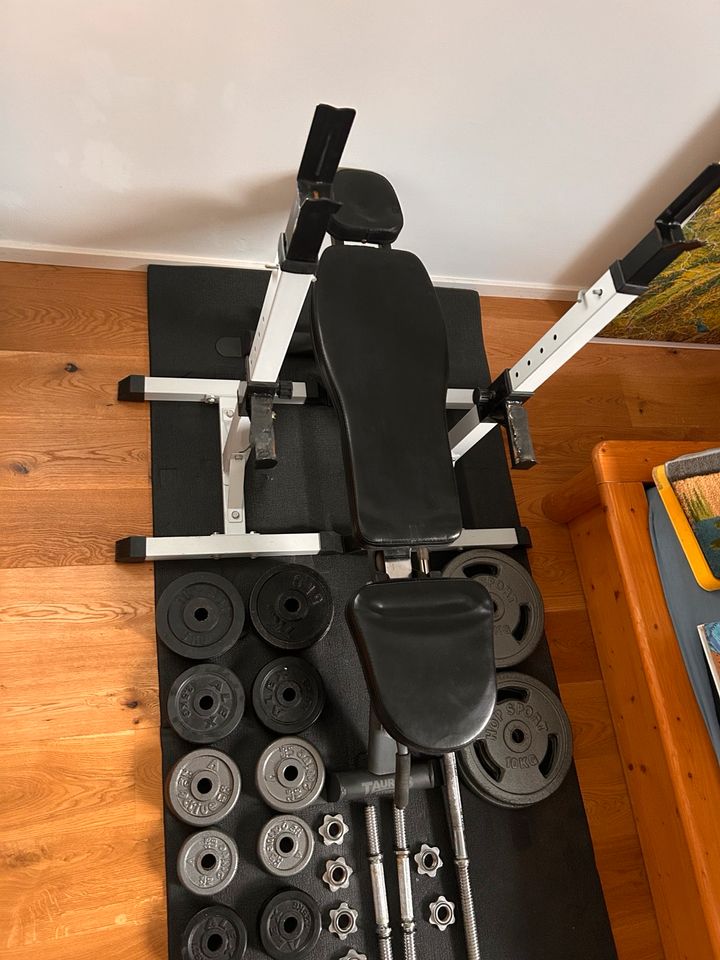 Hantelbank Gewichte Fitness 105 kg Home Gym Hanteln Kurzhantel KH in Berlin