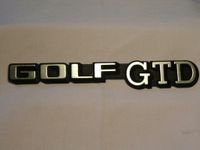 Schriftzug "Golf GTD" VW Golf II, Teile-Nr.191853687D Niedersachsen - Hambühren Vorschau