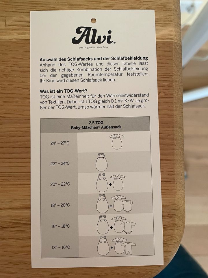 Alvi Schlafsack 56 62 TOG 2,5 in Abtsteinach