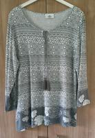 Shirt Blusenshirt 3/4 Ärmel weiß grau gemustert Gr. M (40/42) Niedersachsen - Celle Vorschau