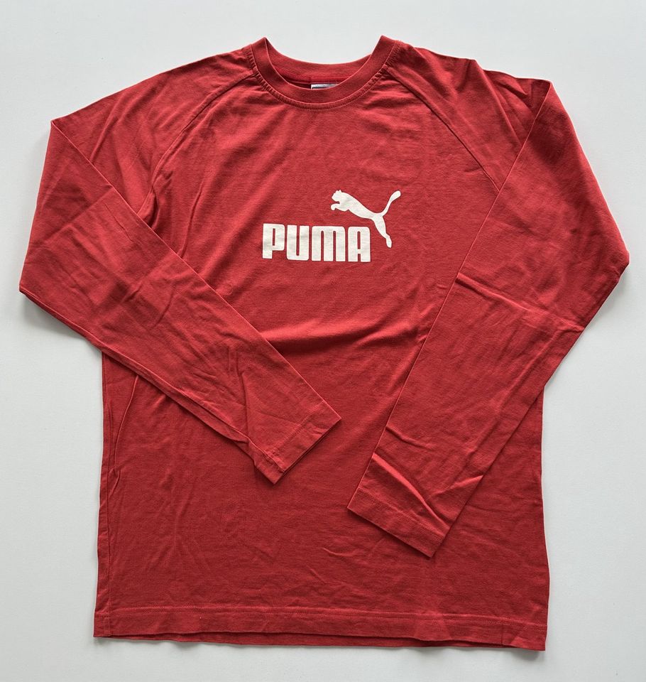 PUMA, Langarm T-Shirt, rot/orange, Größe XL in Keltern