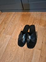 Pantolette Pantoletten H&M Hermesslook, 39, schwarz Berlin - Treptow Vorschau