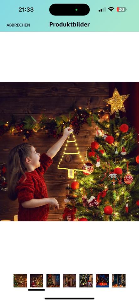LED Weihnachten Deko mit 50cm Dreiecke Form Weihnachtsbaums in Dessau-Roßlau