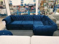 66# Sofa, Ecksofa, Couch, Sitzgarnitur, Chesterfield, blau, Nordrhein-Westfalen - Löhne Vorschau