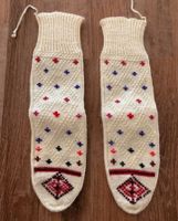 Handgestrickte Wollsocken mit Muster Größe ca. 37-38 Rheinland-Pfalz - Gensingen Vorschau