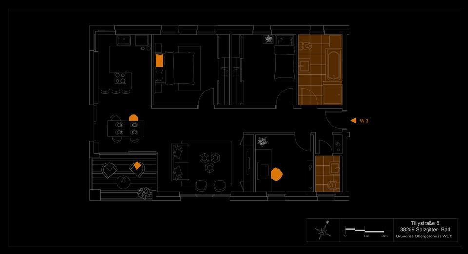 Wohnen im Zentrum - Neubau Eigentumswohnung in Salzgitter-Bad - 4 Zimmer - 1. OG - Terrasse Balkon - Fahrstuhl - PKW Stellplatz/Garage - Barrierefrei - Offener Wohn-/Essbereich - Bodentiefe Fenster in Salzgitter