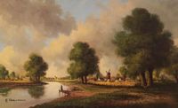 Gemälde Öl Bild H. Herman Verlinden Landschaft Nordrhein-Westfalen - Remscheid Vorschau