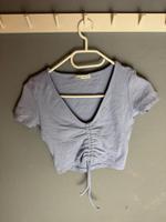 Pull & Bear Crop T-Shirt blau Bayern - Biessenhofen Vorschau