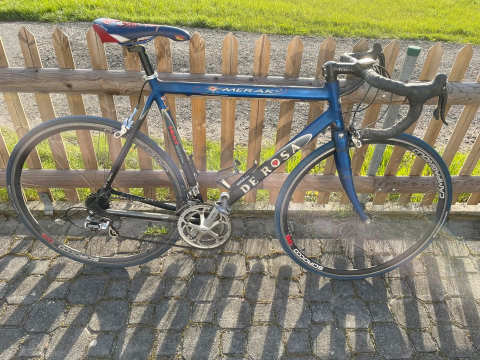 Rennrad DE ROSA MERAK (blau) Fahrrad Made in Italy in Tirschenreuth