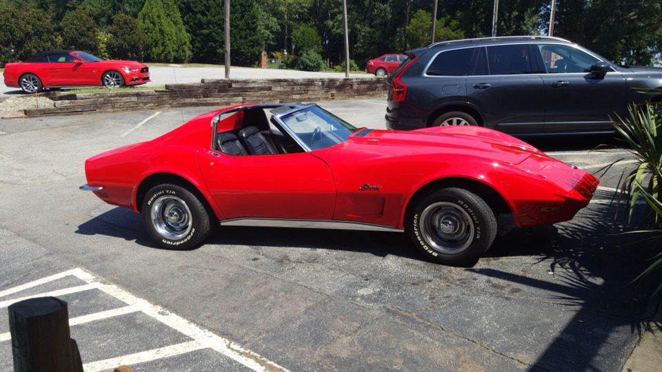 Corvette C3 1973 Targa, 350 Small Block 4 Speed in Bad Salzschlirf