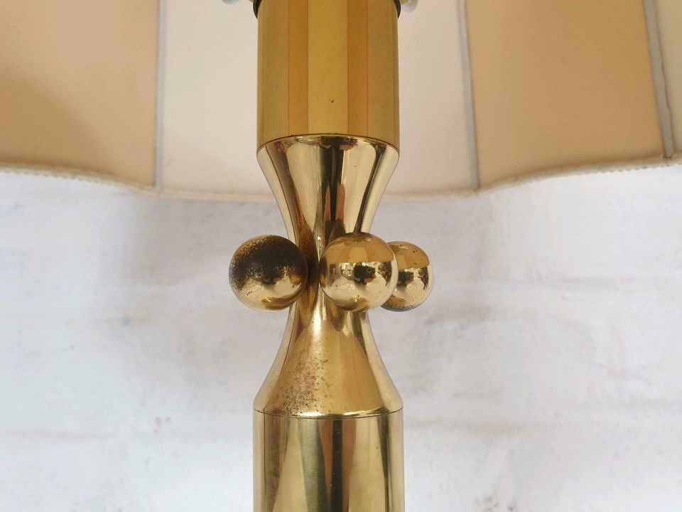 WILA,50er,60er,mid century,vintage,Tischlampe,Schirmlampe,gold in Köln