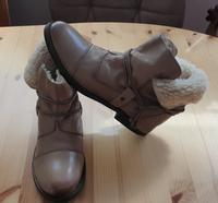 Mustang Stiefeletten * Beige/Braun * gefüttert * Gr. 41 * Top Hessen - Raunheim Vorschau