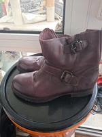Lederstiefel/boots in Dunkelbraun Vitage look Frankfurt am Main - Berkersheim Vorschau
