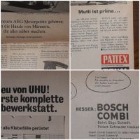 Historische Werbung von Uhu, Pattex, Bosch, AEG von 1967!! Hamburg-Mitte - Hamburg Wilhelmsburg Vorschau