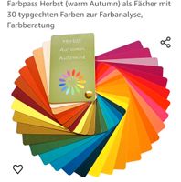 NEU Herbsttyp warm Autumn Farbanalyse Fächer 30 Farben Sachsen-Anhalt - Annaburg Vorschau