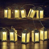 NEU! LED Lichterkette 10 Laternen Metall Lampen Weiß Weihnachtsbe Bayern - Wemding Vorschau