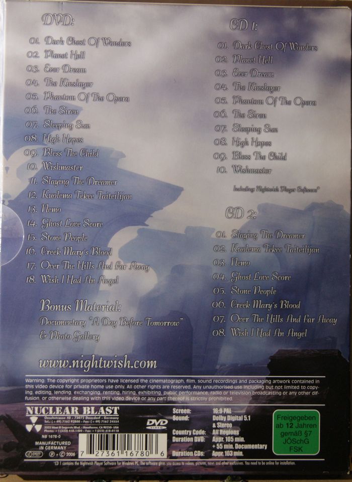 NIGHTWISH End of an Era DVD + 2 CD ***TOP*** in Wermelskirchen