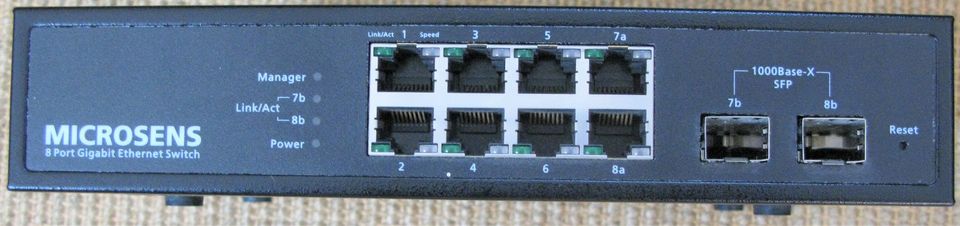 MICROSENS 8 Port Gigabit Ethernet Switch (MS453522M) in Potsdam