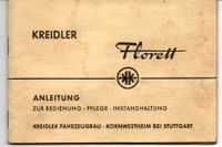 Kreidler Florett  K 53 + K 54 Bedienungsanleitung - original Baden-Württemberg - Schopfheim Vorschau