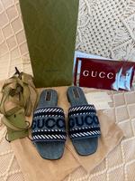 Original Gucci Sandalen Denim Modell Jane mit Rechnung Altona - Hamburg Blankenese Vorschau