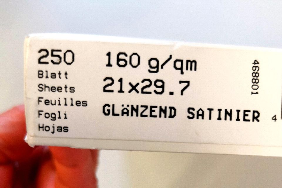 Zanders satiniertes Papier 250 Blatt, Originalverpackt in Hamburg