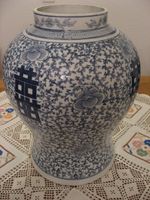 Asiatika - Antike China Porzellan Vase mit Blaumalerei - signiert Baden-Württemberg - Offenburg Vorschau