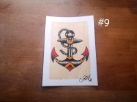 Tattoo Flash "Anker Seil" old school A5 Bild / Deko/ Original Thüringen - Arnstadt Vorschau