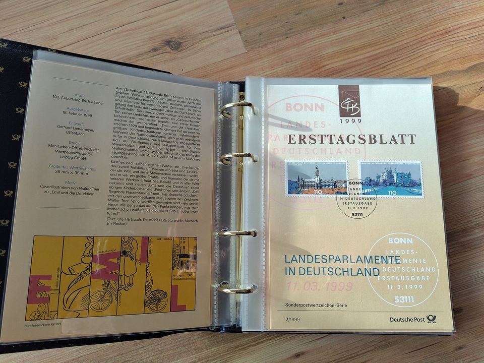 Briefmarkenalbum Ersttagsblätter 1999 Deutschland Ersttagsblatt in Wildberg