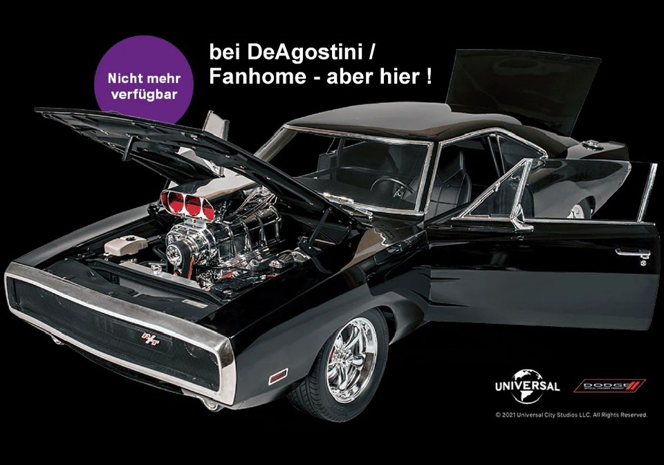 DeAgostini DODGE CHARGER Fast & Furious 1:8, RIESIGES KONVOLUT in Tutzing