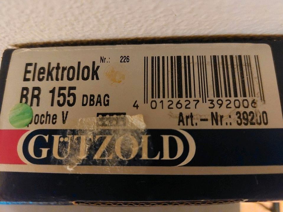 Spur H0 Elektrolok Gützold 39200 BR 155 DBAG, analog in Grünheide (Mark)