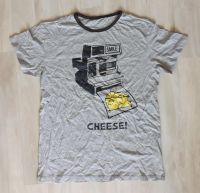 T-Shirt Käse Sofortbild Kamera L grau Herren neu cheese Sachsen - Chemnitz Vorschau