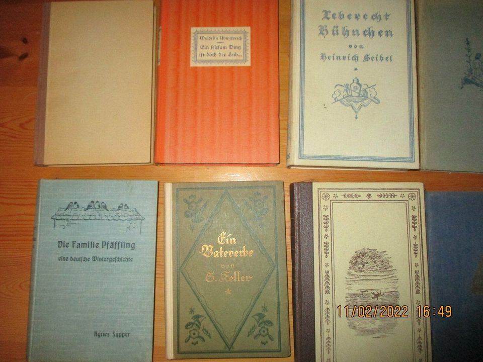 10 antiquarische Bücher als Komplettpaket (1902-1940) in Rudersberg