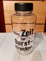 durchsichtige 0,7l Trinkflasche "Keine Zeit für Durststrecken" Nordrhein-Westfalen - Beckum Vorschau