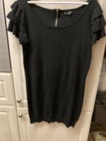 ❤️ Strick Kleid schwarz mit Volant Ärmel Gr.42 Bayern - Wiesent Vorschau