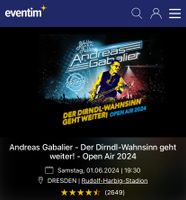 Zwei Tickets für Andreas Gabalier Dresden - Blasewitz Vorschau