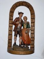 Handgeschnitzte und bemalte Holzfigur; Bauernpaar, Ehepaar Bayern - Dießen Vorschau