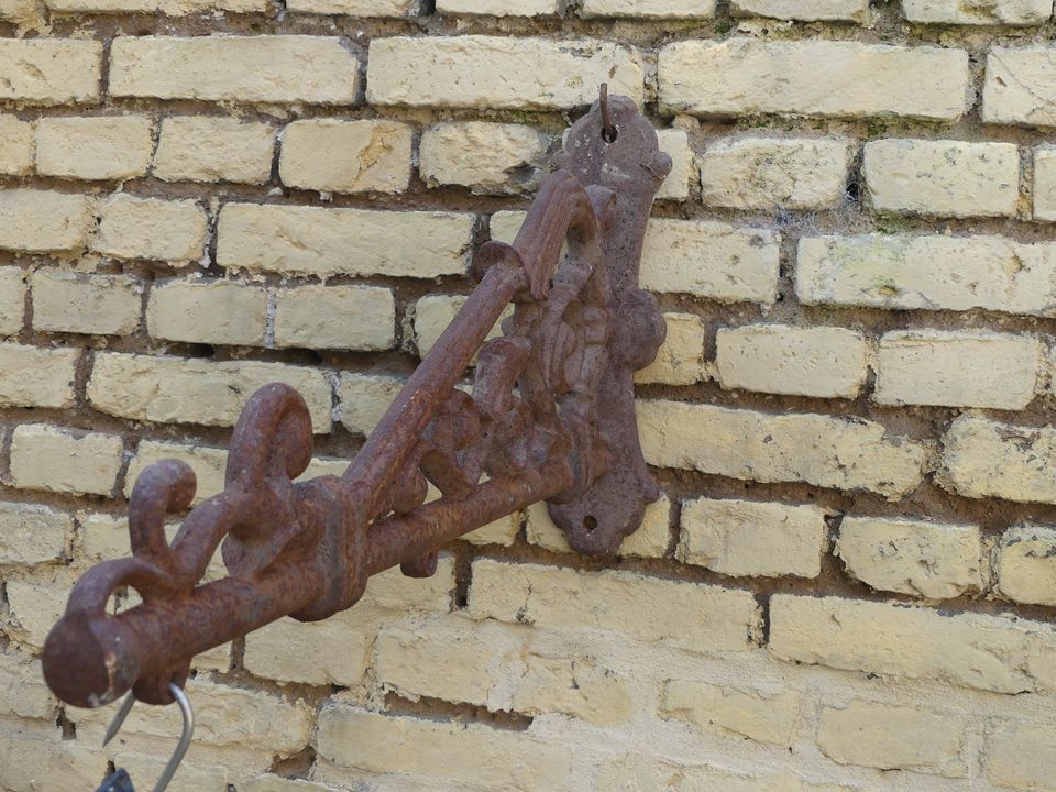 antiker Ausleger Lampenhalter Blumenampel Gusseisen - Frankreich in Wiesbaden