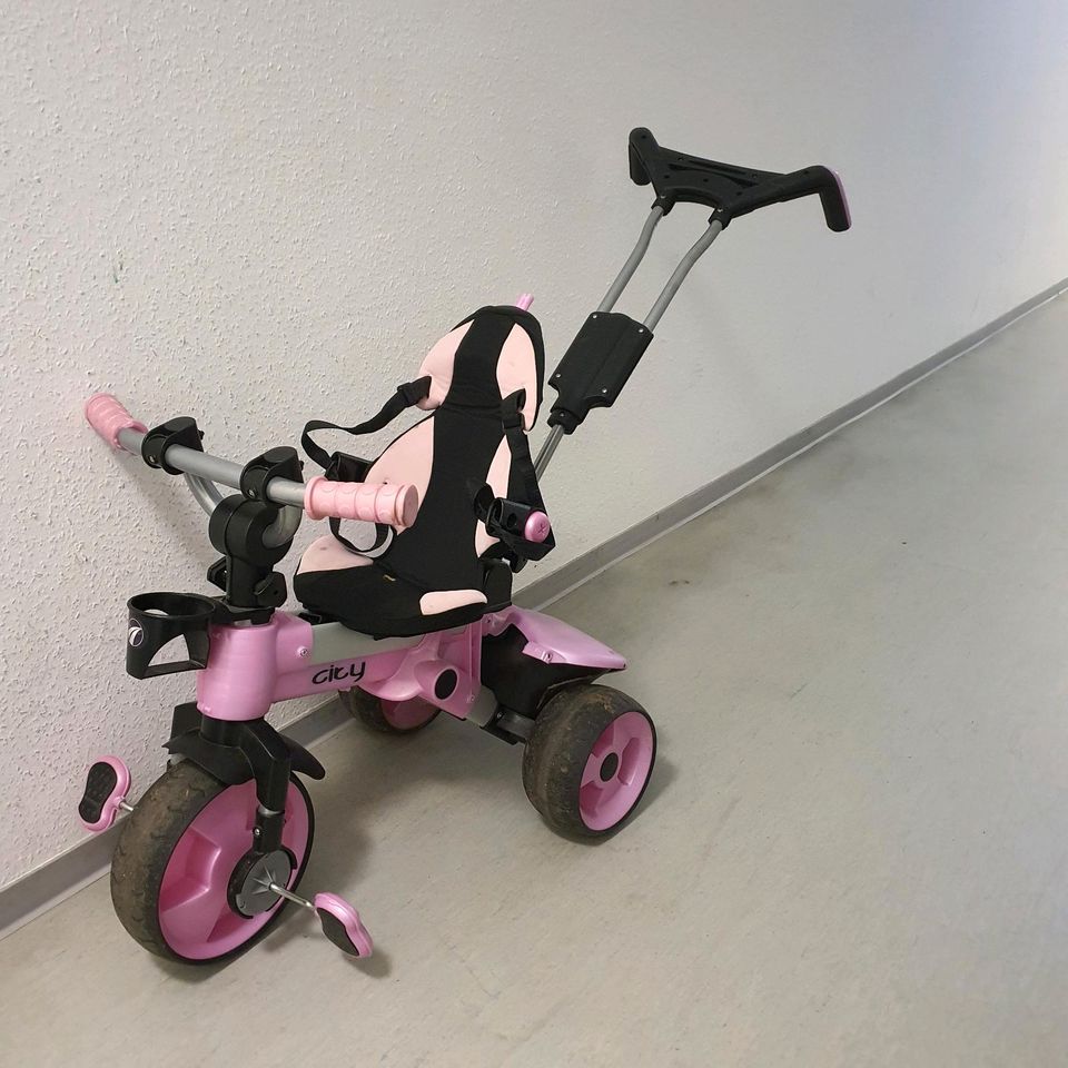 INJUSA City Trike, Dreirad für Kinder, pink in Wiesbaden