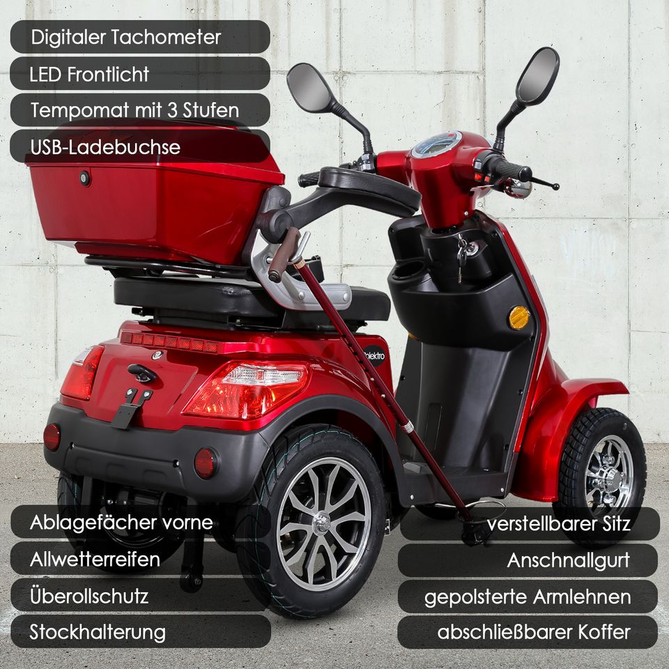 Elektromobil E-Quad ROLEKTRO 25km/h -Verleih -Probefahrt -Verkauf in Ganderkesee