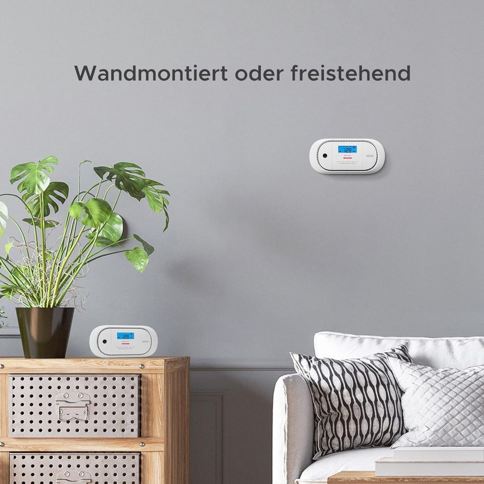 X-Sense Kohlenmonoxid Alarm Warnmelder mit digitaler LCD XC01-R in Mannheim