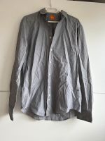 Hugo Boss orange Hemd grau blau Gr L tailliert Details Nordrhein-Westfalen - Herne Vorschau